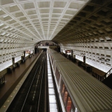 Washington DC subway at the Smithsonian station