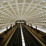 Washington DC subway at the Smithsonian station