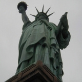 The Statue of Liberty as seen from the support plane