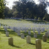 Grave stones at the Arlington National Cemetery