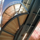 The spiral staircase at the Finnish Embassy