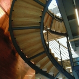 The spiral staircase at the Finnish Embassy