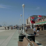 The Boardwalk and the beach