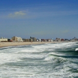 The shoreline of the Atlantic at Ocean City