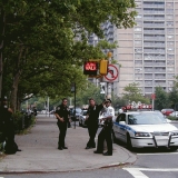 NYPD officers at Brooklyn