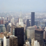 A view from the Empire State Building to the direction of the Chrysler Building