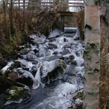 A frozen rapids