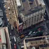 A view from the Empire State Building down to Macy's