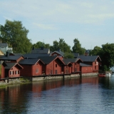 The shore of the river Porvoo