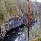 Scenery worn out by the Kitkajoki river