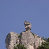 A formation in the bedrock