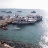 Scuba diving boats at the pier