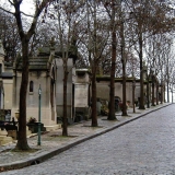 View at the Pere Lachaise cemetery