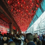 Christmas display windows at Au Printemps department store