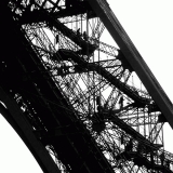 People climbing to the Eiffel tower