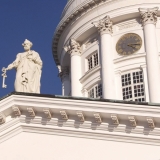 The cathedral and the statue of the apostol Peter