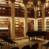 Book shelves at the Helsinki University Library