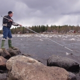 A fisherman at work