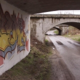 Three underpasses and a graffiti