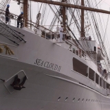 Sea Cloud II -purjevene Etelsatamassa