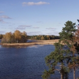 The Morsfjrden bay seen from Medvast island