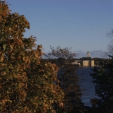 Suomenlinna sea fortress seen from Kaivopuisto park