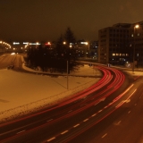 Cars on their way to Helsinki city centre