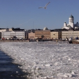 Ice covers the South port