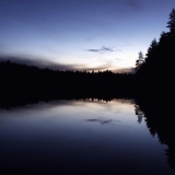 Lake Mrki after sunset