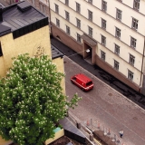 View from the Erottaja fire station tower down to Korkeavuorenkatu