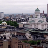 View from the Erottaja fire station tower to the Cathedral