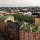 A view from the top of a boom crane