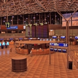 International departures hall at Helsinki-Vantaa airport