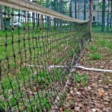 An abandoned tennis court at Kiljava hospital