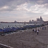 The shore at Venice, Santa Maria della Salute church in the background