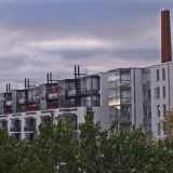 New apartment building in an old factory milieu