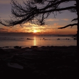 Sunset at Veijarivuori park