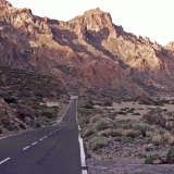 A road in the Teide valley