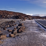 A road in the moon scenery