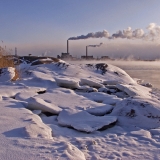 Seurasaari island's south tip and the Salmisaari power plant