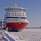 A ferry in the South port