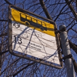 Bus line sign