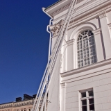 The cathedral's bell tower