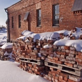 Bricks and a brick building