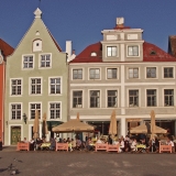 Houses at the city hall square