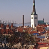 View from the Old town to St. Olav's church