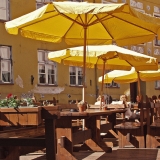 A restaurant's terrace