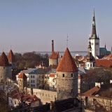 View from the Old town to St. Olav's church