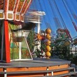 A chain carousel at Linnanmki amusement park