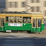 Tram 8 speeding by